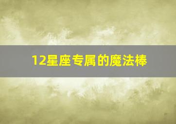 12星座专属的魔法棒