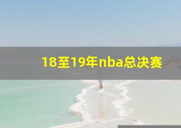 18至19年nba总决赛