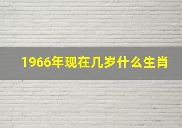 1966年现在几岁什么生肖