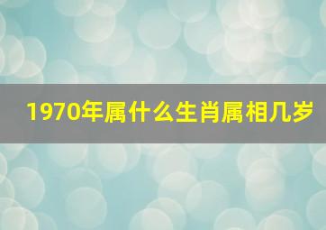 1970年属什么生肖属相几岁