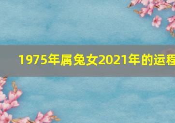 1975年属兔女2021年的运程