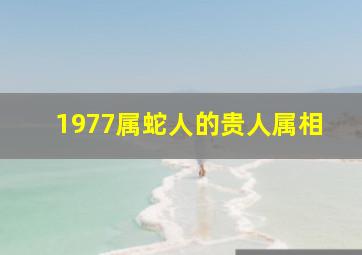 1977属蛇人的贵人属相