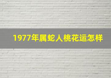 1977年属蛇人桃花运怎样