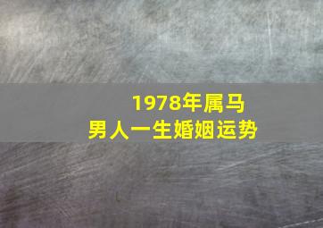 1978年属马男人一生婚姻运势