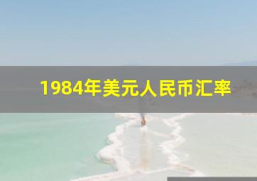 1984年美元人民币汇率