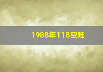 1988年118空难