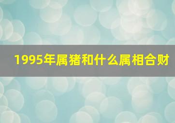 1995年属猪和什么属相合财