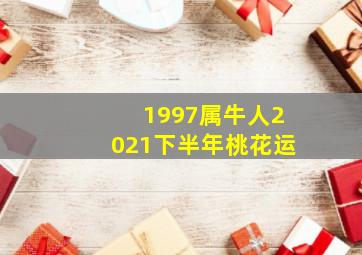 1997属牛人2021下半年桃花运