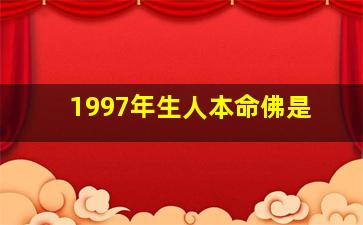 1997年生人本命佛是