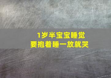 1岁半宝宝睡觉要抱着睡一放就哭