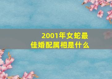 2001年女蛇最佳婚配属相是什么