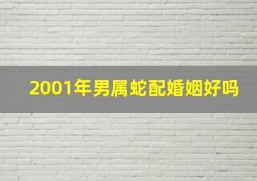 2001年男属蛇配婚姻好吗