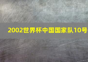 2002世界杯中国国家队10号