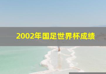 2002年国足世界杯成绩