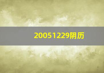 20051229阴历