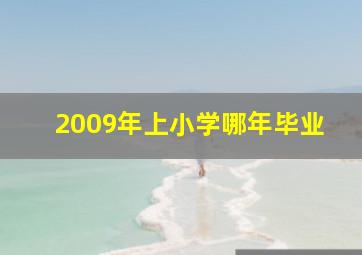 2009年上小学哪年毕业