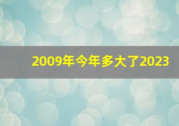 2009年今年多大了2023