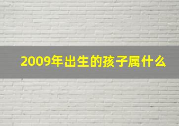 2009年出生的孩子属什么