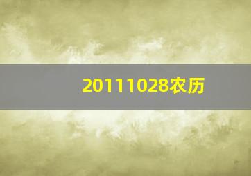 20111028农历