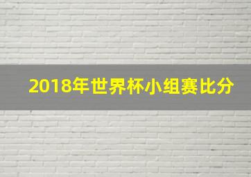 2018年世界杯小组赛比分