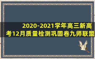 2020-2021学年高三新高考12月质量检测巩固卷九师联盟