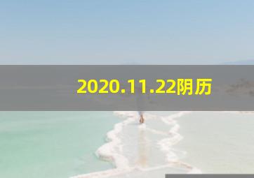 2020.11.22阴历