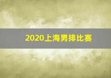 2020上海男排比赛