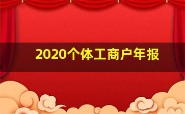 2020个体工商户年报