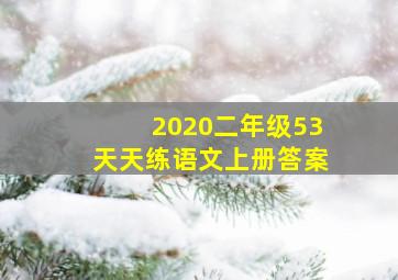 2020二年级53天天练语文上册答案