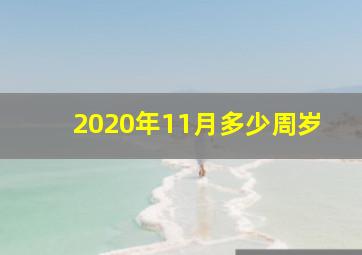 2020年11月多少周岁