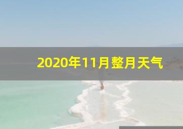 2020年11月整月天气