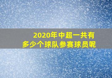 2020年中超一共有多少个球队参赛球员呢