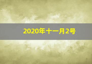 2020年十一月2号