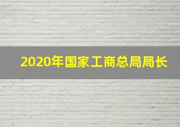 2020年国家工商总局局长