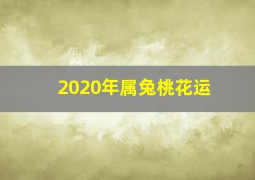 2020年属兔桃花运