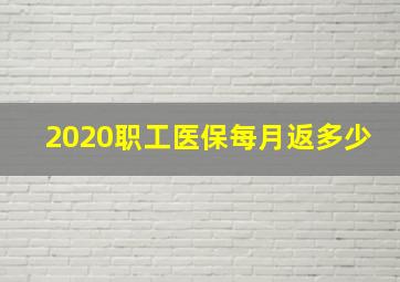 2020职工医保每月返多少