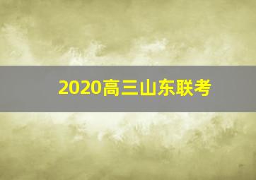 2020高三山东联考