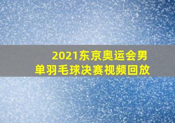 2021东京奥运会男单羽毛球决赛视频回放