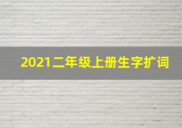 2021二年级上册生字扩词