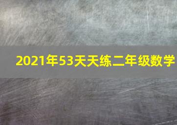 2021年53天天练二年级数学