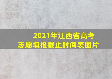 2021年江西省高考志愿填报截止时间表图片