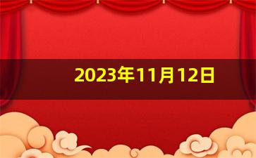 2023年11月12日