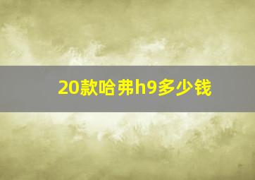 20款哈弗h9多少钱