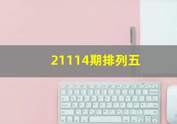 21114期排列五