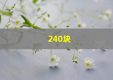 240块