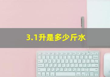 3.1升是多少斤水