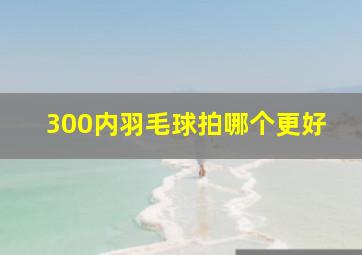 300内羽毛球拍哪个更好