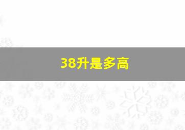 38升是多高