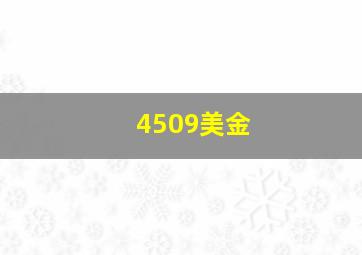 4509美金