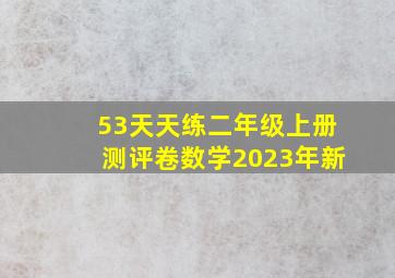 53天天练二年级上册测评卷数学2023年新